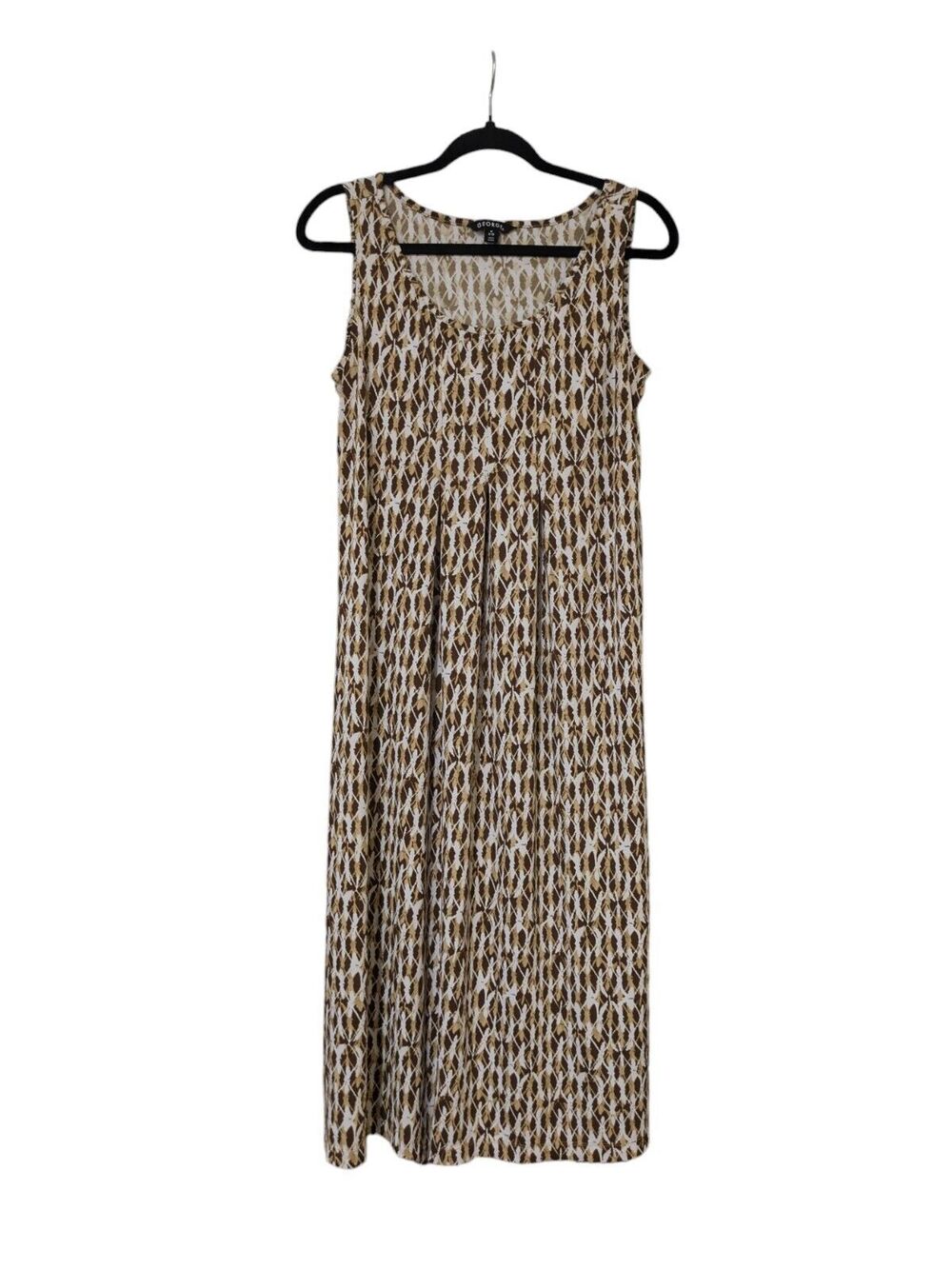 George Dress Size M 8-10 Sleeveless, Lightweight Brown Dress